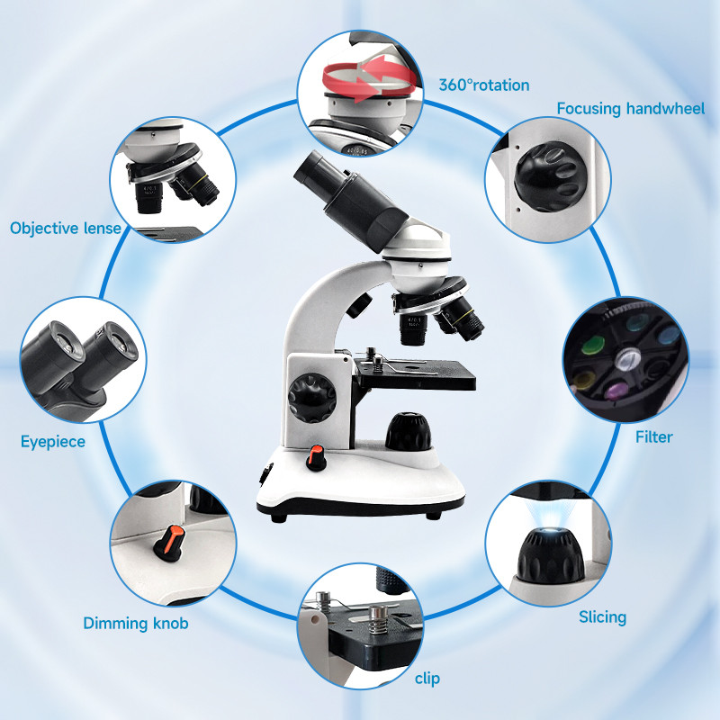 40X-1280X Compound Binocular M - Medical Lab Microscope 리뷰 및 가격