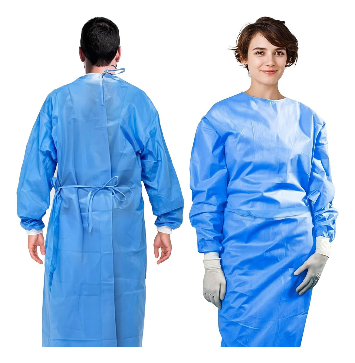 3pcs 45gsm SMS Three-Layer Com - Medical Lab Gown 리뷰 및 가격