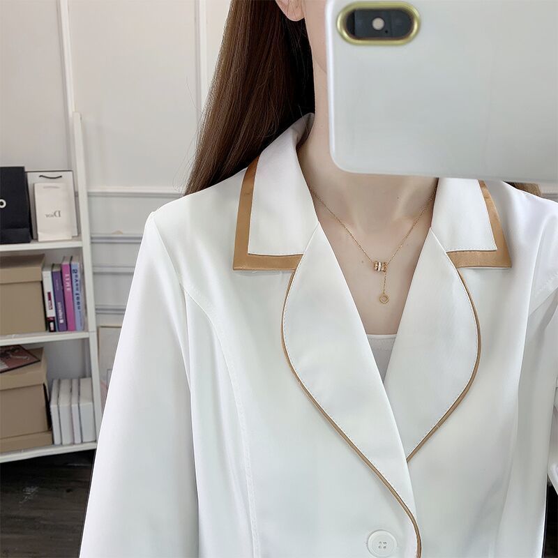 white short beauty uniform dre - Lab Coat Medical 리뷰 및 가격