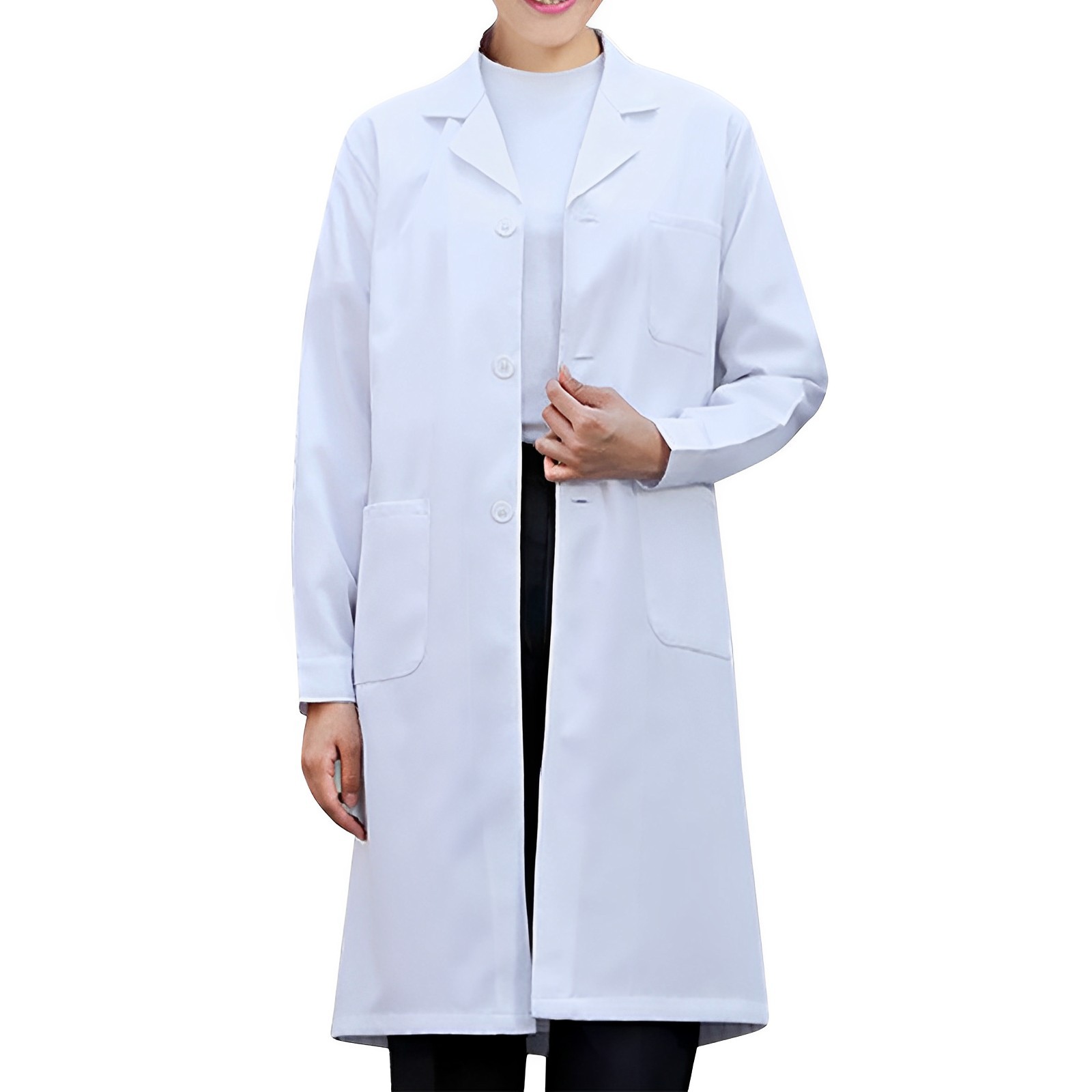 White Lab Coat For Women Men S - Medical Lab Gown 리뷰 및 가격