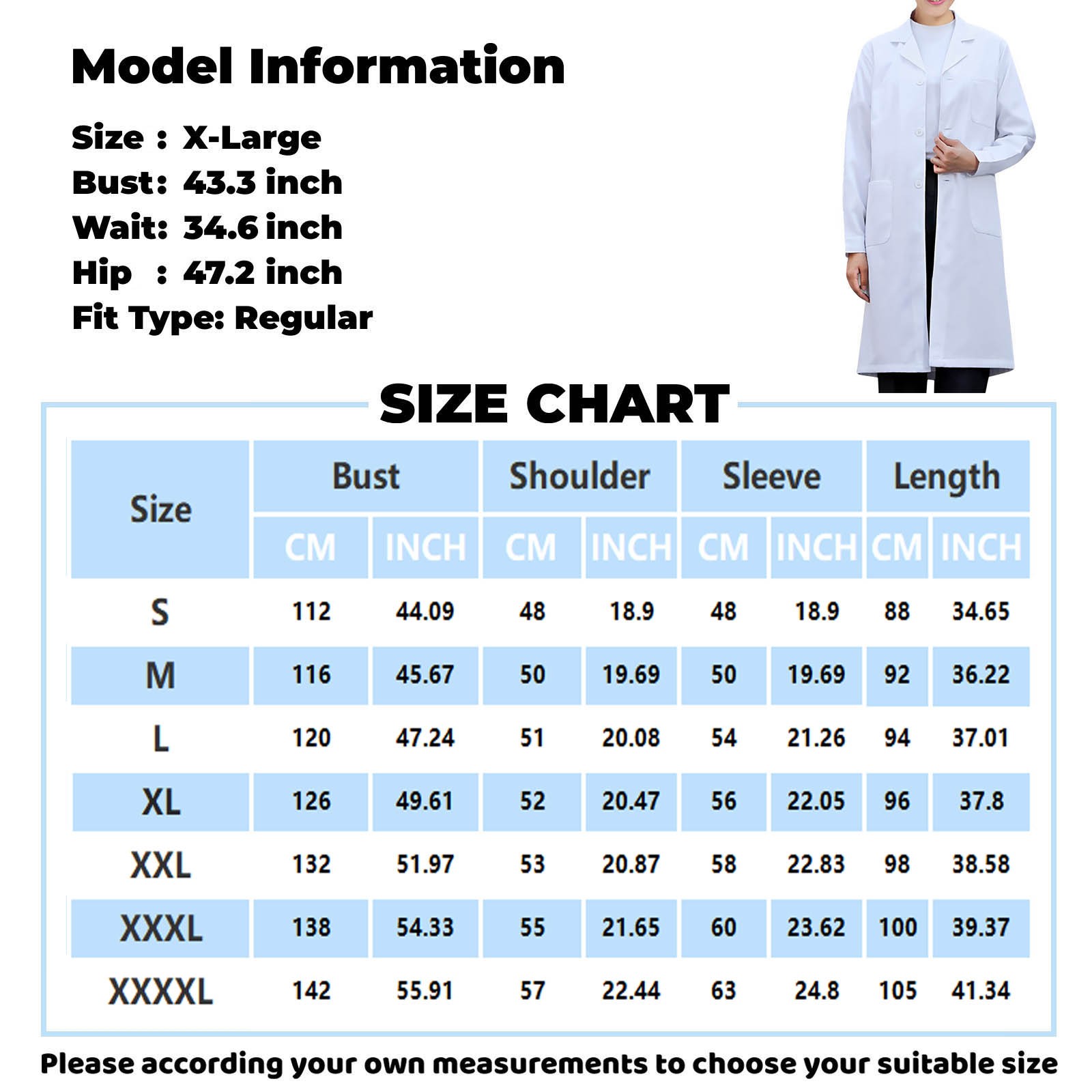 White Lab Coat For Women Men S - Medical Lab Gown 리뷰 및 가격