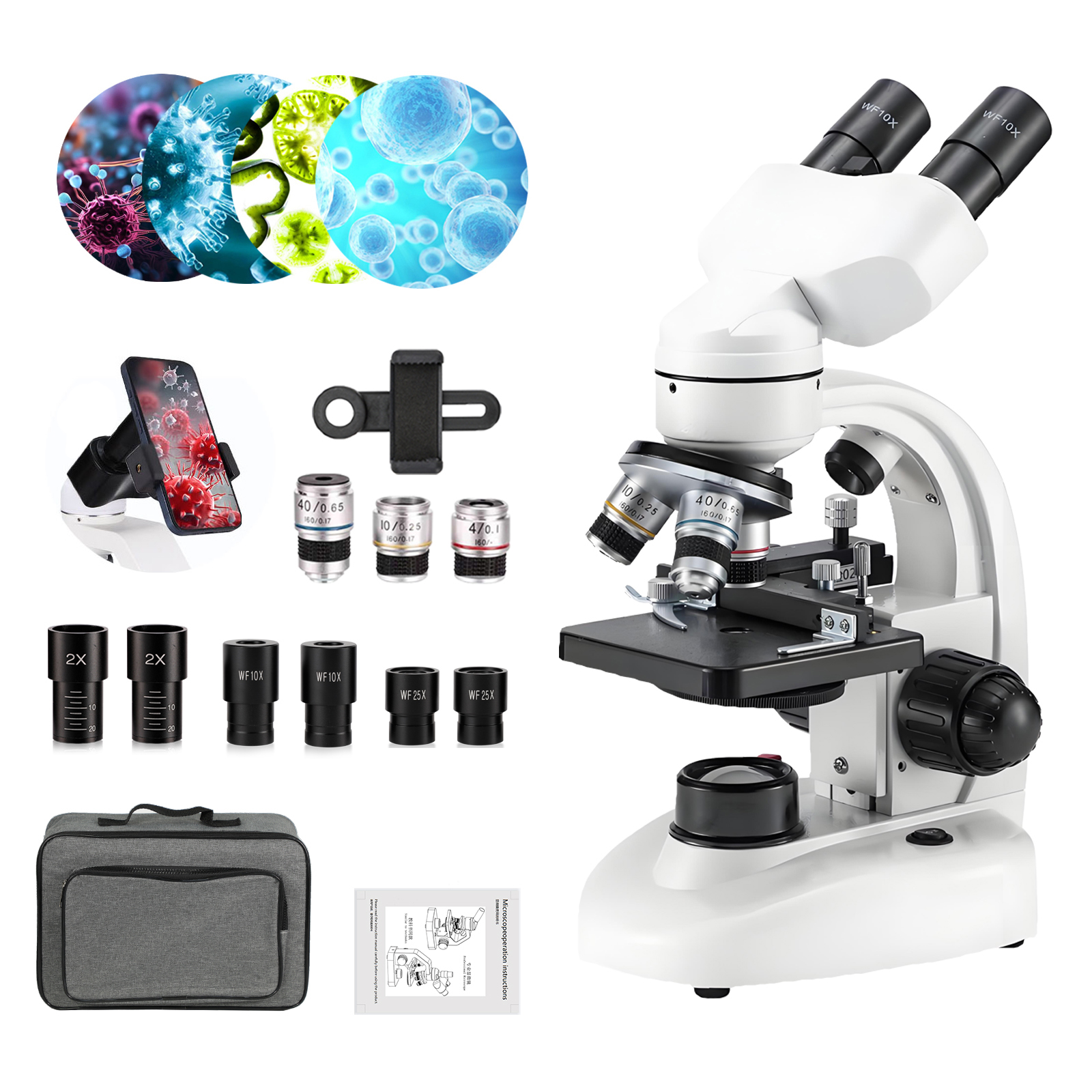 Biological Double Eyepiece Mic - Medical Lab Microscope 리뷰 및 가격
