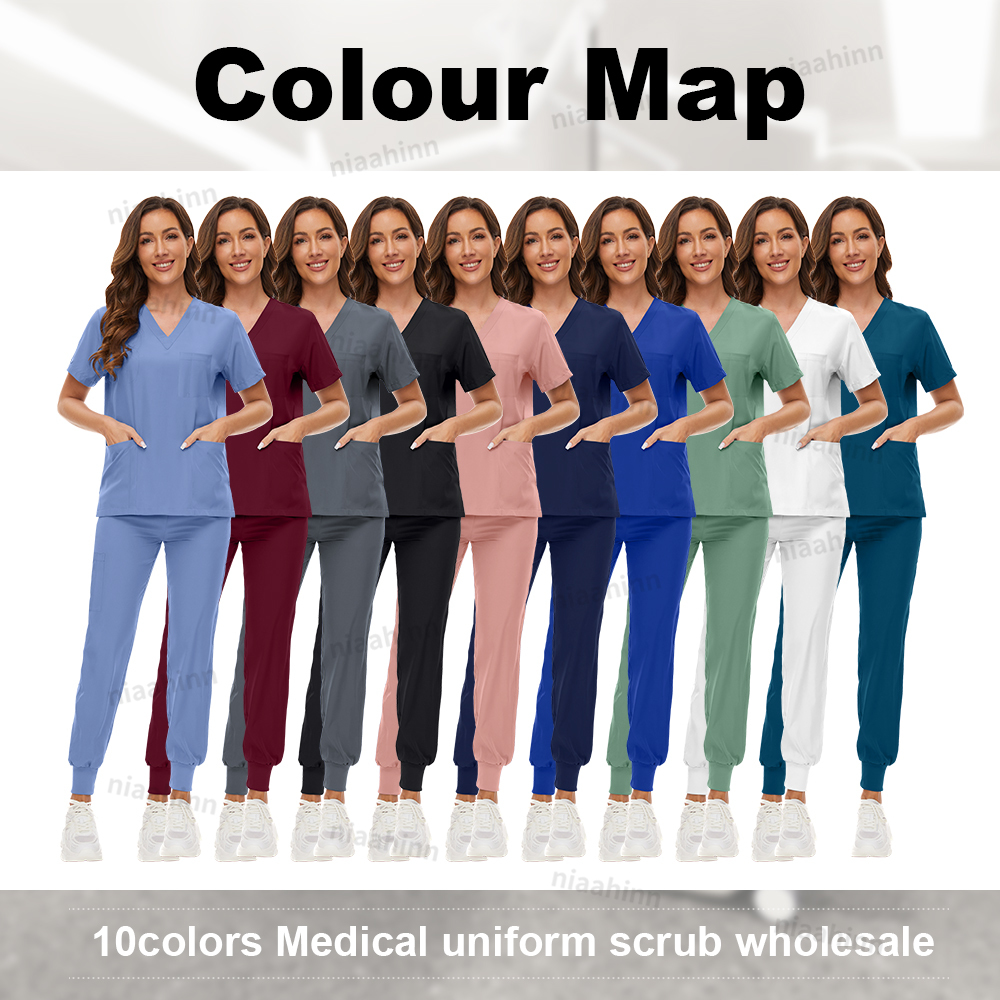Nurse Scrubs Hospital Uniform  - Lab Coat Medical 리뷰 및 가격