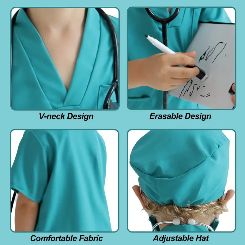 7PCS Kids Doctor Nurse Cosplay - Lab Coat Medical 리뷰 및 가격