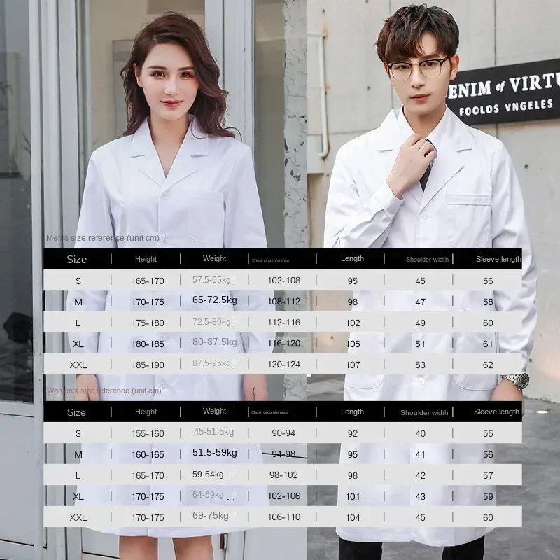 Unisex White Lab Coat Long/Sho - Medical Lab Gown 리뷰 및 가격
