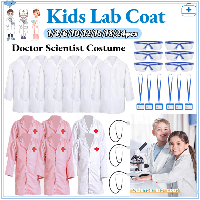 1-24Set Unisex Lab Coat for Ki - Lab Coat Medical 리뷰 및 가격