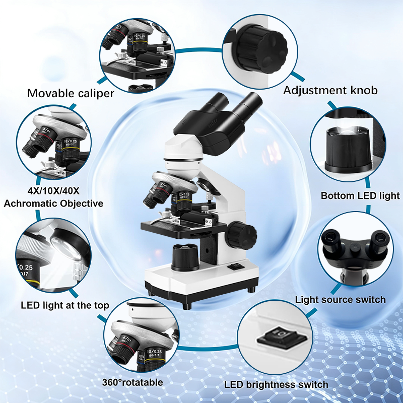 Binocular Microscope 40X-2500X - Medical Lab Microscope 리뷰 및 가격