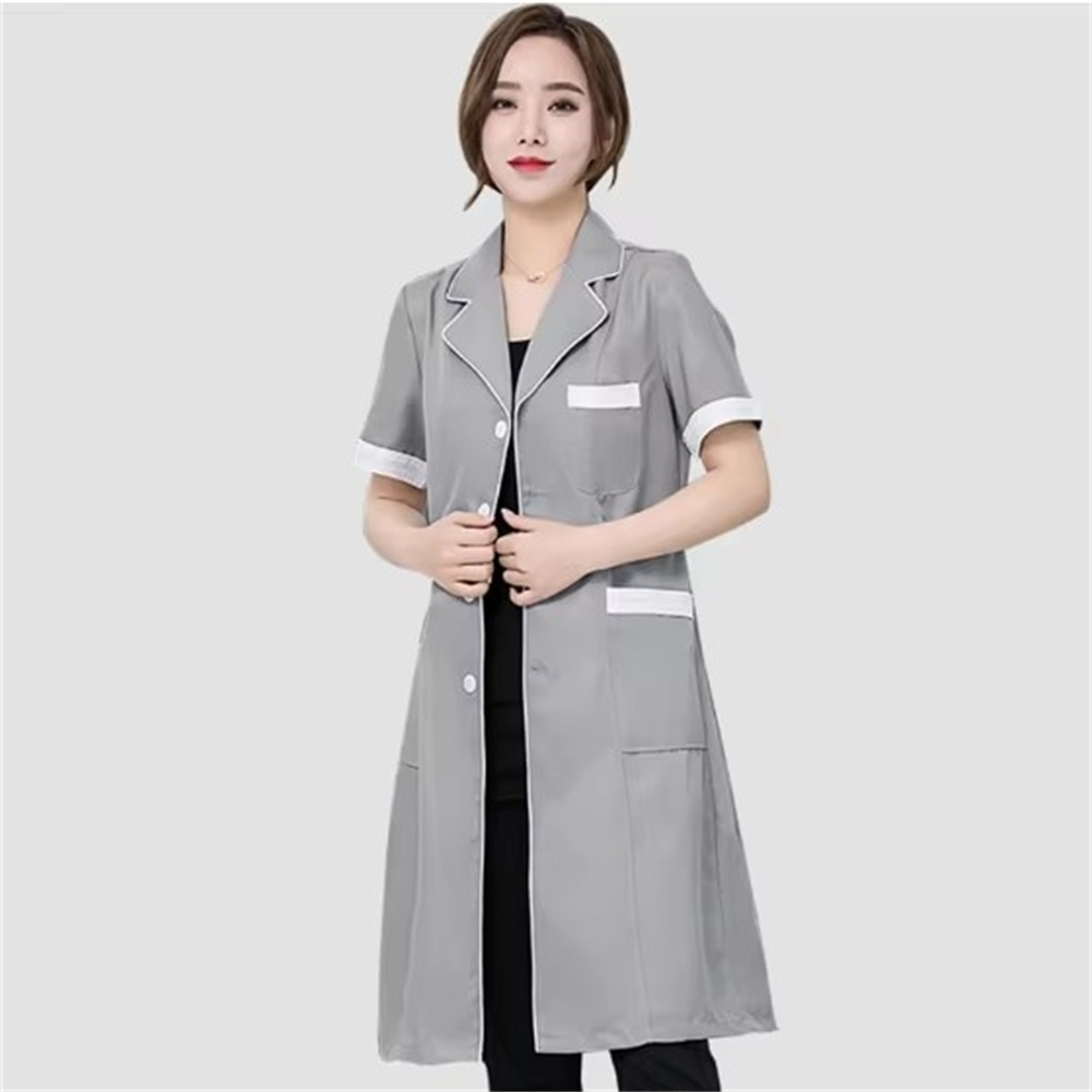High grade gray solid color sl - Lab Coat Medical 리뷰 및 가격