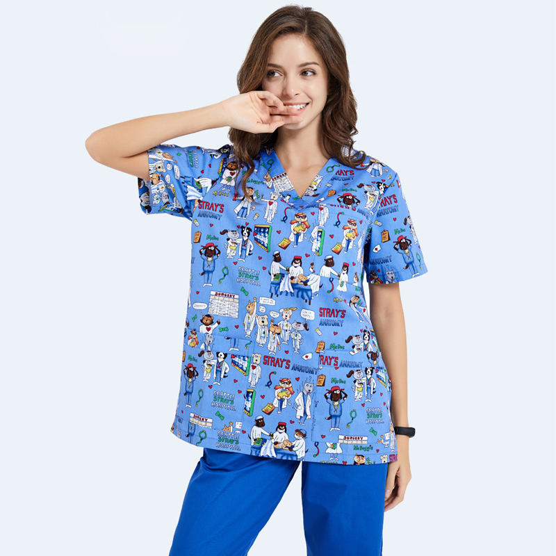 Scrubs Nursing Workwear Women  - Medical Lab Gown 리뷰 및 가격
