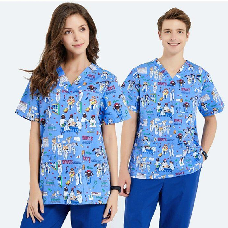 Scrubs Nursing Workwear Women  - Medical Lab Gown 리뷰 및 가격
