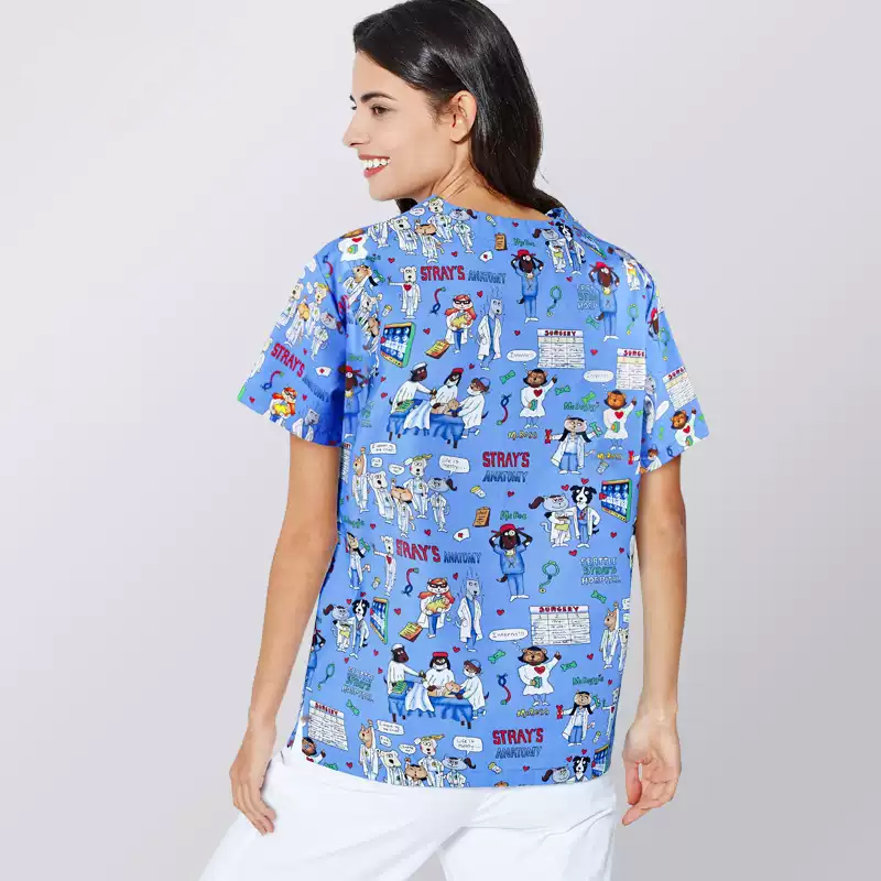 Scrubs Nursing Workwear Women  - Medical Lab Gown 리뷰 및 가격
