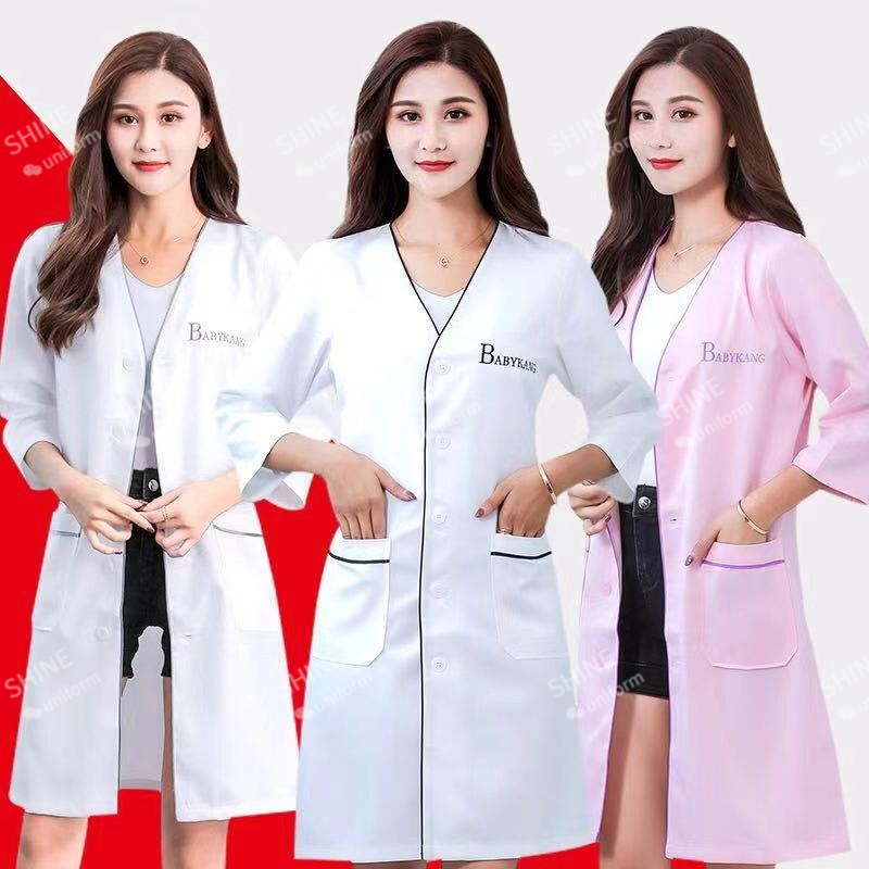 beauty uniform beautician Cust - Lab Coat Medical 리뷰 및 가격